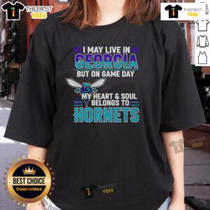 Charlotte Hornets ladies tee showcasing team spirit for game day, perfect for Georgia fans celebrating basketball.