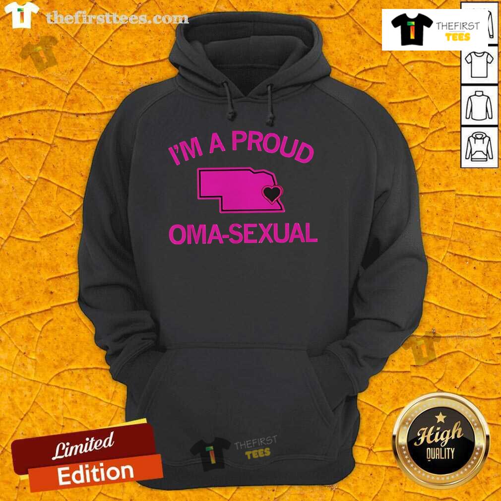 Alt Text: Pretty I'm A Proud Oma Sexual Pride Hoodie showcasing vibrant colors and inclusive design for proud grandmothers.