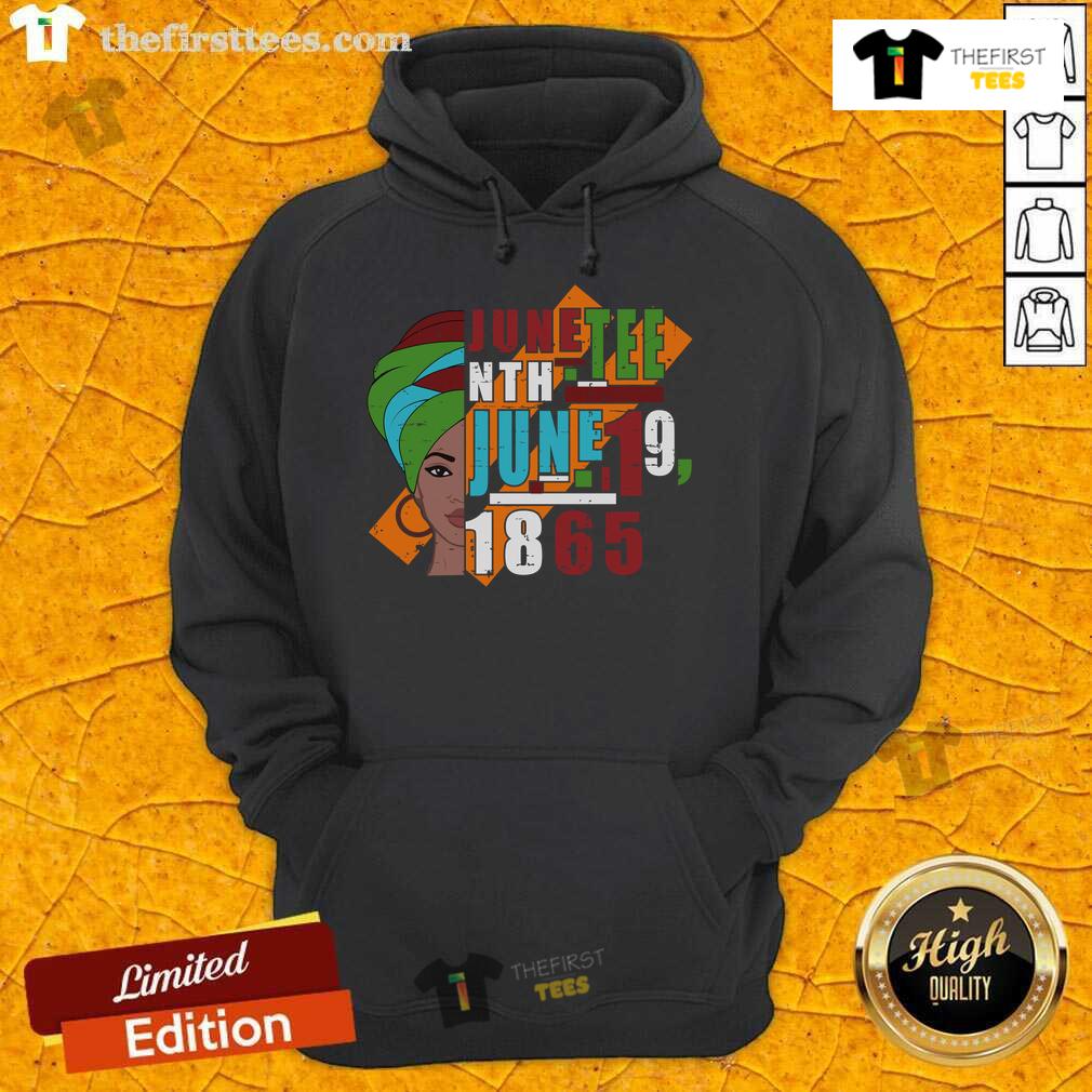 Stylish Pretty Juneteenth hoodie celebrating June 19, 1865, with vibrant colors and a meaningful design.
