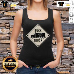 Alt Text: Byron Buxton tank top featuring a stylish top buck truck design, perfect for fans of MLB and trendy sportswear.