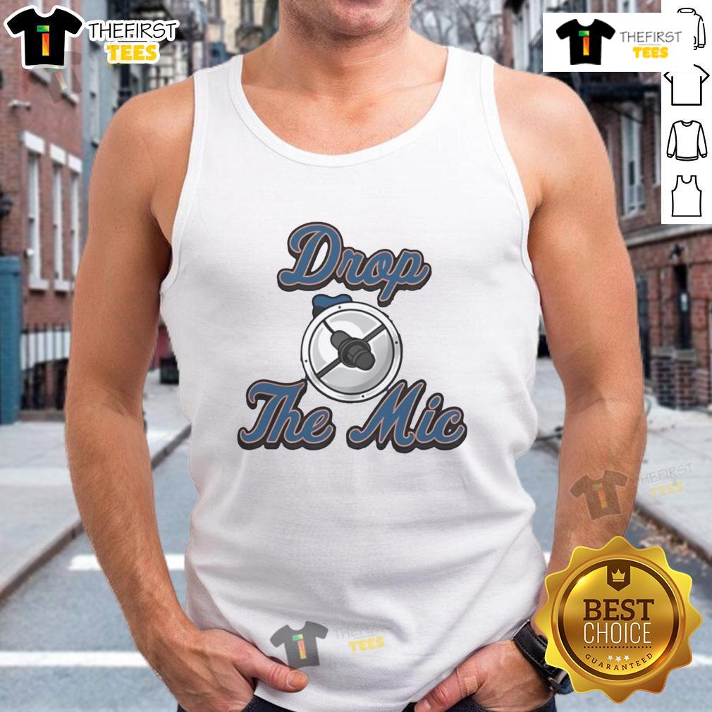 Good Athlete Drop The Mic Sports Tank Top in vibrant colors, perfect for workouts and casual wear. Stylish and comfortable.