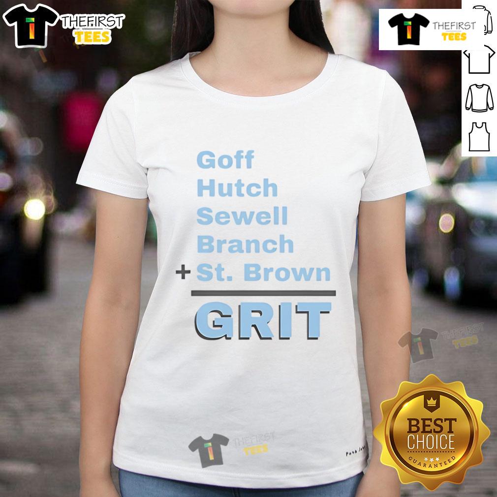 Good Goff Hutch Sewell Branch St Brown Ladies Tee featuring stylish design and comfortable fit for sports fans.