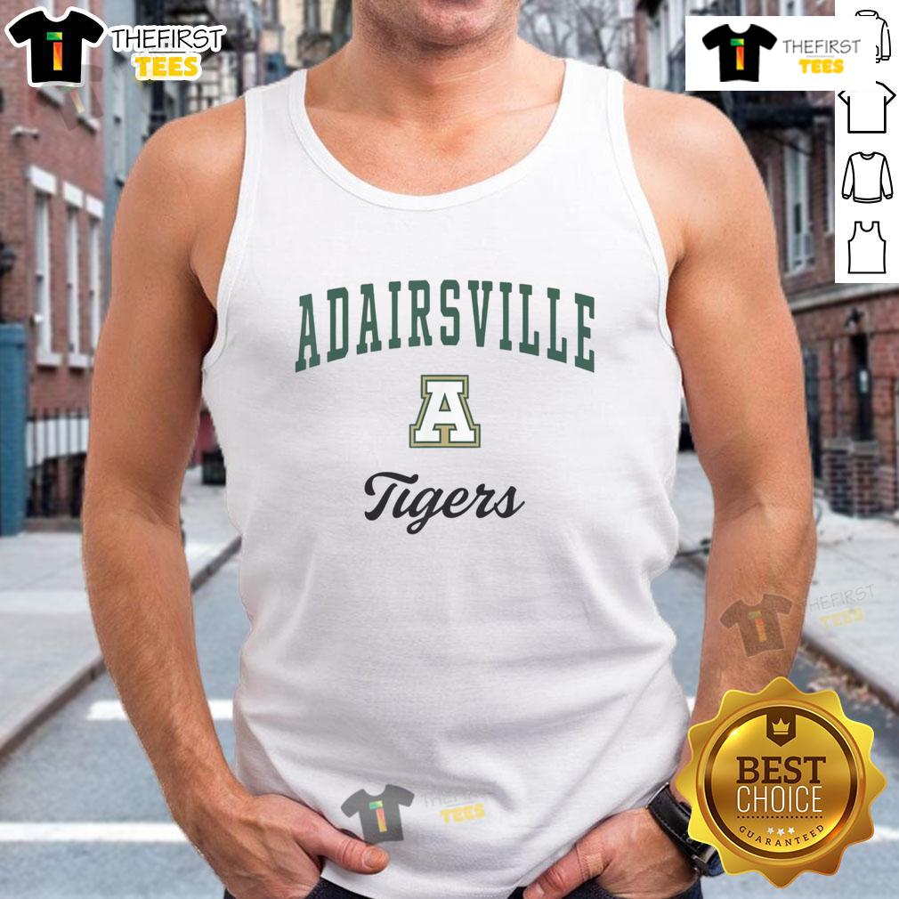 Adairsville Tigers school spirit tank top showcasing team pride for sports events, perfect for fans and supporters.