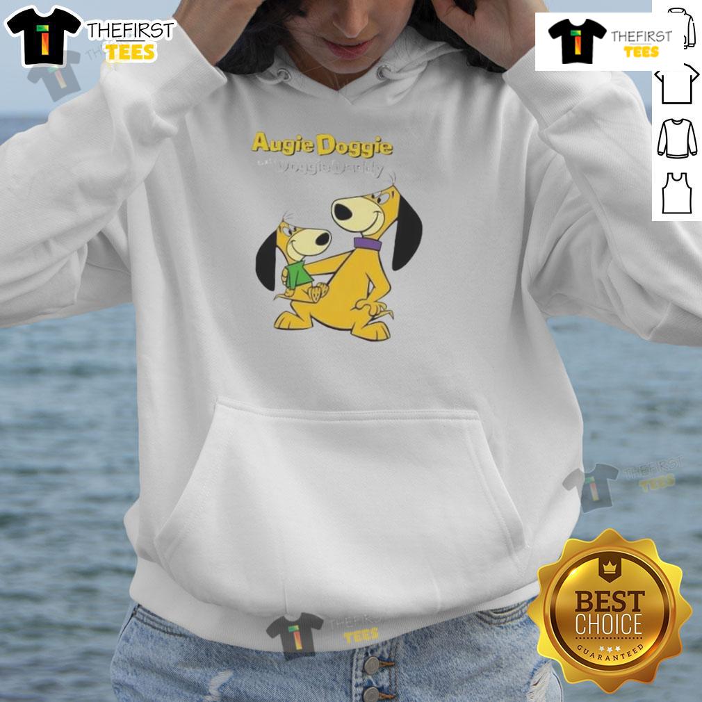 Cartoon hoodie featuring Nice Augie Doggie and Doggie Daddy, perfect for dog lovers and fans of animated characters.
