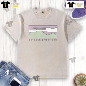 Alt Text: Nice Octobers Very Own Hiker washed t-shirt featuring a stylish design, perfect for outdoor enthusiasts.