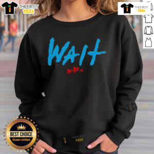 Alt Text: Nice Yeah Yeah Yeahs Wait Sweatshirt featuring bold graphics and a stylish design for fans of the band.