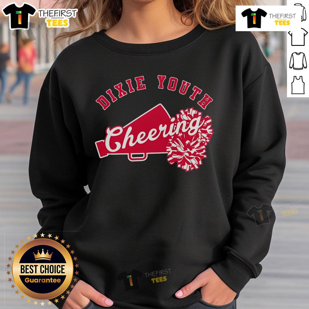 Official Cheerleading Pom Poms Sweatshirt in vibrant colors, perfect for cheer fans and team spirit on game day.