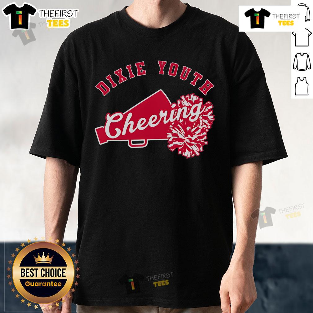 Official Cheerleading Pom Poms T-Shirt featuring vibrant colors and a stylish design perfect for cheer fans and athletes.
