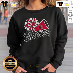 Official Dixie Cheer Megaphone Sweatshirt featuring a vibrant cheerleading design, perfect for team spirit and warmth.