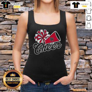 Official Dixie Cheer Megaphone Tank Top featuring a stylish design perfect for cheerleading events and summer wear.