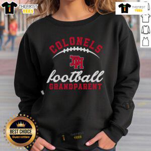 Alt Text: Official Dixie Colonels Football Grandparent Sweatshirt in navy blue, featuring team logo and cozy design for fans.