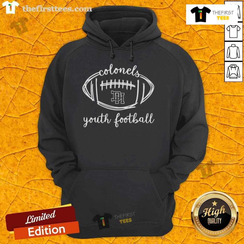 Alt Text: Official Dixie Colonels Football Sketch Hoodie featuring a stylish design, perfect for fans and game day attire.