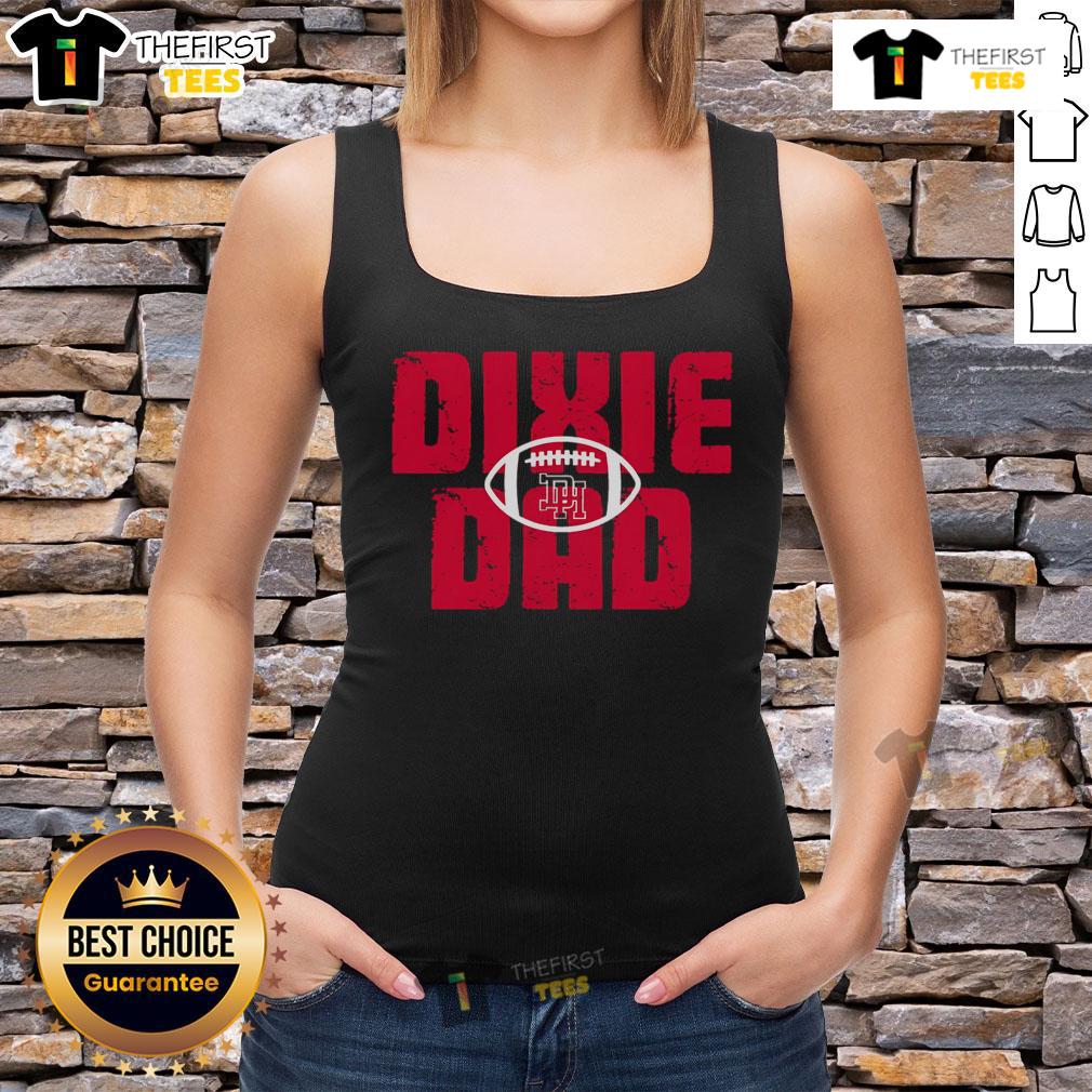 Official Dixie Football Dad Tank Top in black, perfect for supporting your team at games or casual outings.