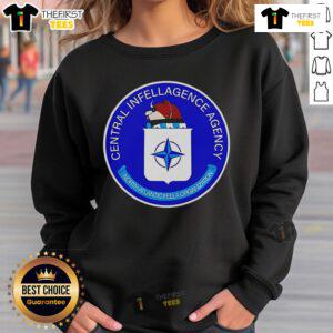 Alt Text: Official Intel Central Intelligence Agency sweatshirt featuring the CIA logo, perfect for casual wear and patriotic style.