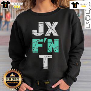 Alt Text: Official JX FN T Essential 2025 Sweatshirt in stylish design, perfect for casual wear and layering.