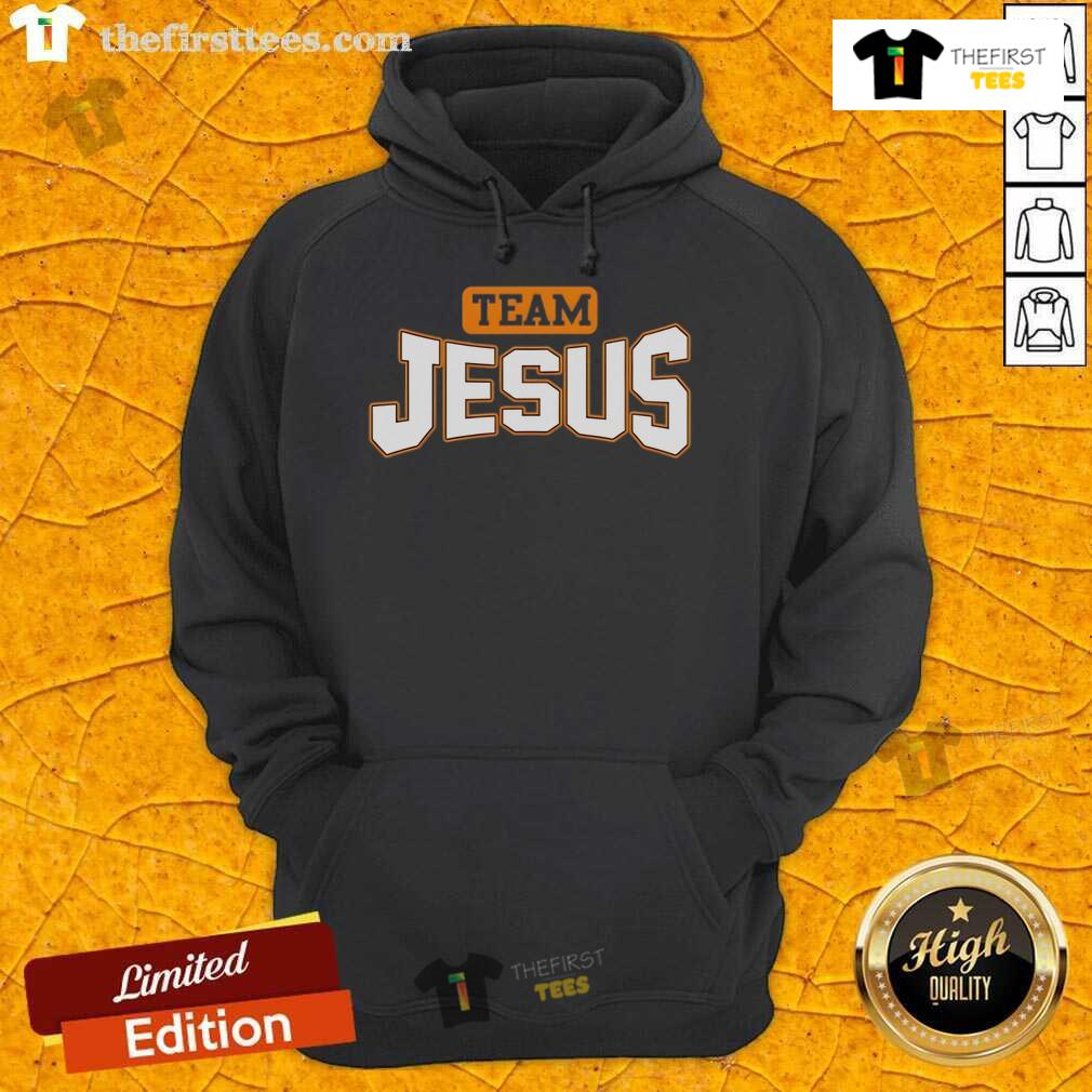 Alt Text: Official Peyton Lewis Team Jesus Hoodie featuring vibrant design and comfortable fit for fans and supporters.