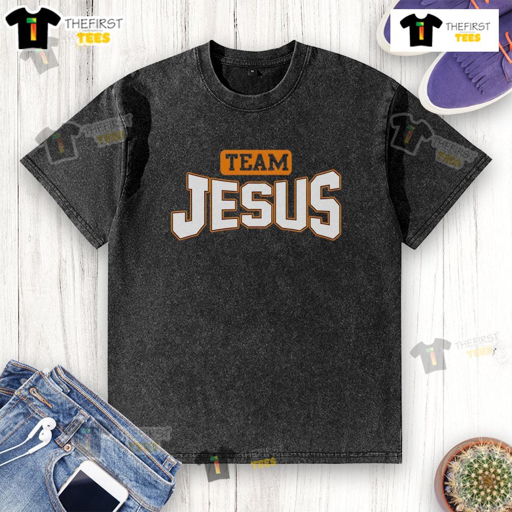 Official Peyton Lewis Team Jesus Washed T-Shirt featuring a stylish design for fans of faith-based apparel.