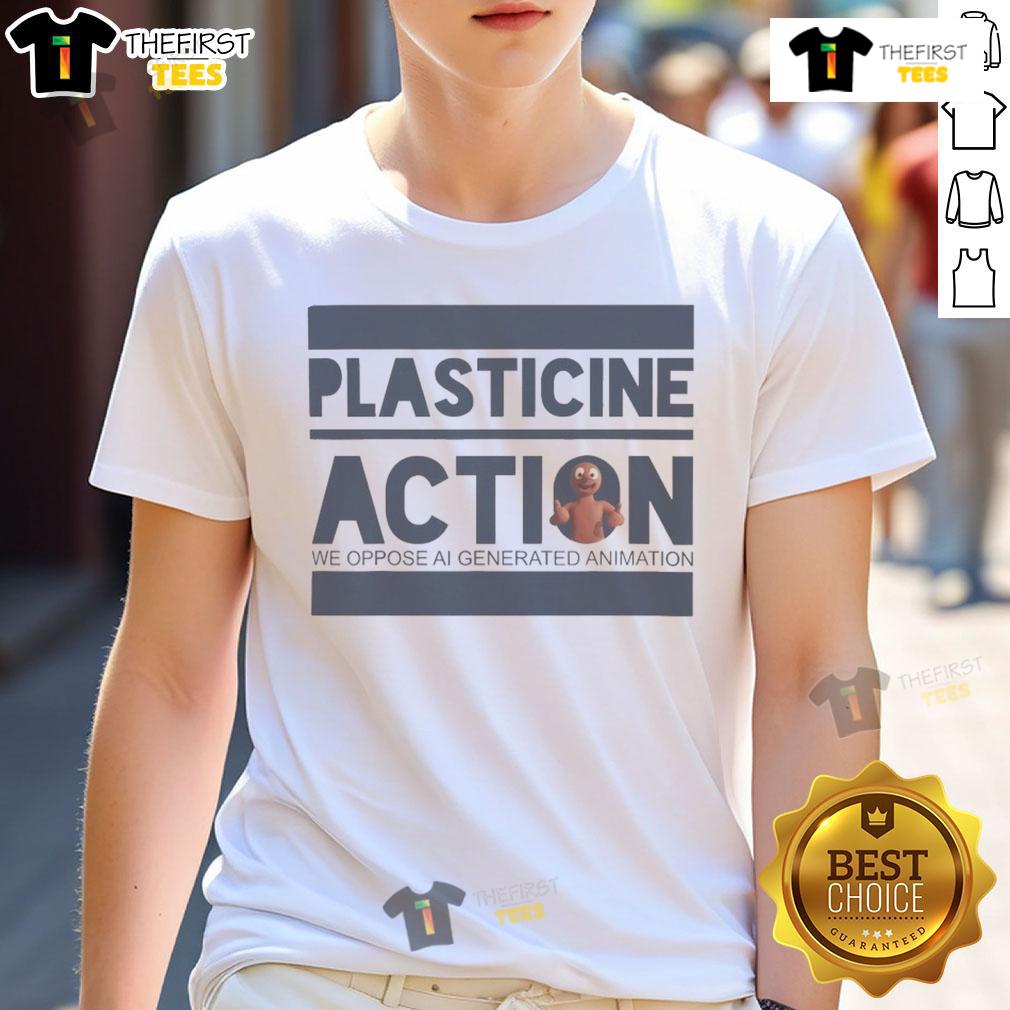 Official protester arrested wearing a Plasticine Action T-Shirt during a rally advocating for environmental change.