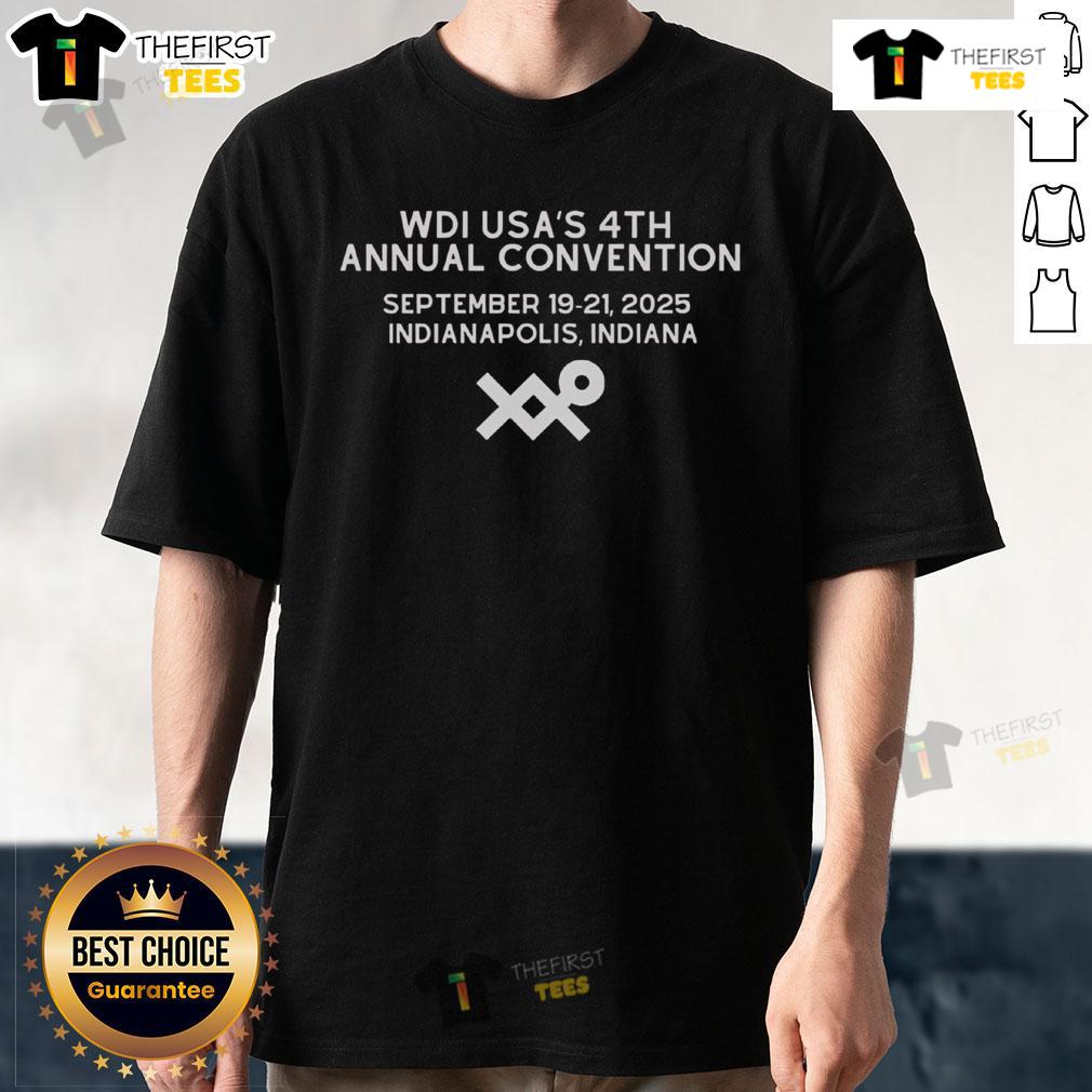 Official WDI USA's 4th Annual Convention September 2025 T-Shirt featuring vibrant design and event details.