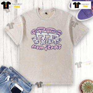 Original Mom Jeans paired with Pip Woof Wimper Yap Washed T-Shirt, showcasing a trendy casual outfit for stylish comfort.