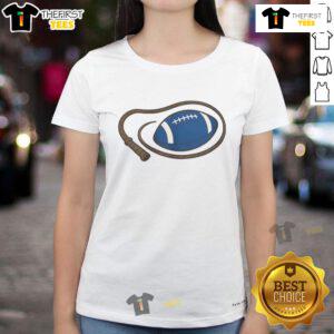 Alt Text: Awesome Indianapolis Colts Daniel Jones NFL ladies tee featuring vibrant team colors and stylish design for female fans.
