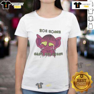 Cute Zoe Roarz Can't Get Right Ladies Tee featuring vibrant design and comfortable fit for casual wear.