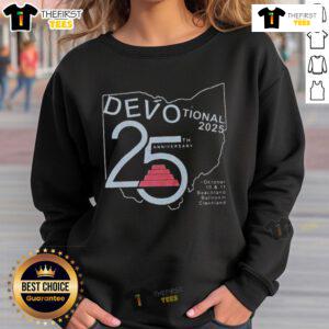 Good Devotional 25th Anniversary Sweatshirt featuring a stylish design celebrating 25 years of devotion and faith.