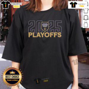 Alt Text: Good Golden State Valkyries Inaugural Season 2025 WNBA Playoffs Ladies Tee featuring team logo and vibrant colors.