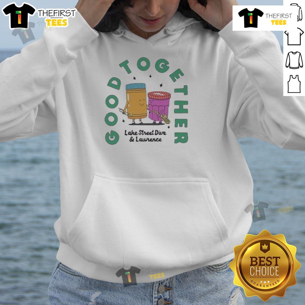 Good Together hoodie featuring Lake Street Dive and Lawrence tour design, September 2025, stylish and vibrant.