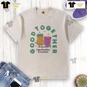 Washed t-shirt from the Good Together Lake Street Dive and Lawrence Tour, September 2025, showcasing vibrant design.