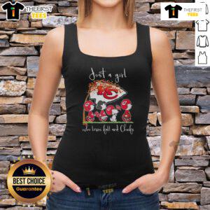 Hot Snoopy and friend in Kansas City Chiefs tank top, perfect for fall football lovers.