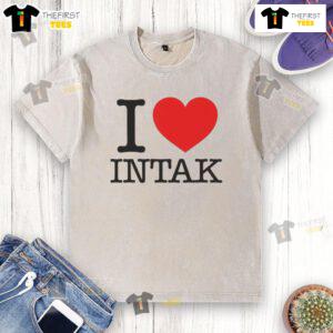 Nice I Love Intak washed t-shirt in soft fabric, perfect for casual wear and everyday comfort.