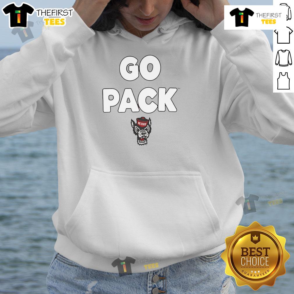 Nice NC State Wolfpack Go Pack slogan hoodie featuring vibrant team colors and logo, perfect for fans and game day.