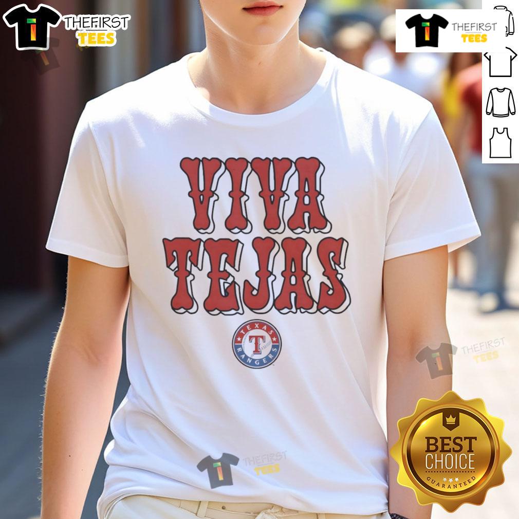 Nice Texas Rangers Viva Tejas T-Shirt featuring vibrant team colors and logo, perfect for fans and Texas pride.