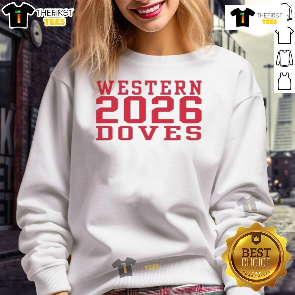 Cozy Nice Western 2026 Doves Sweatshirt featuring a stylish dove graphic on a soft fabric, perfect for casual wear.