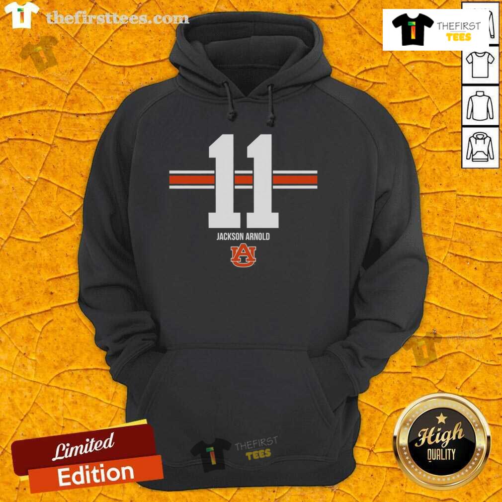 Official Auburn Tigers Football Jackson Arnold Stripe Hoodie featuring team colors and logo for fans.