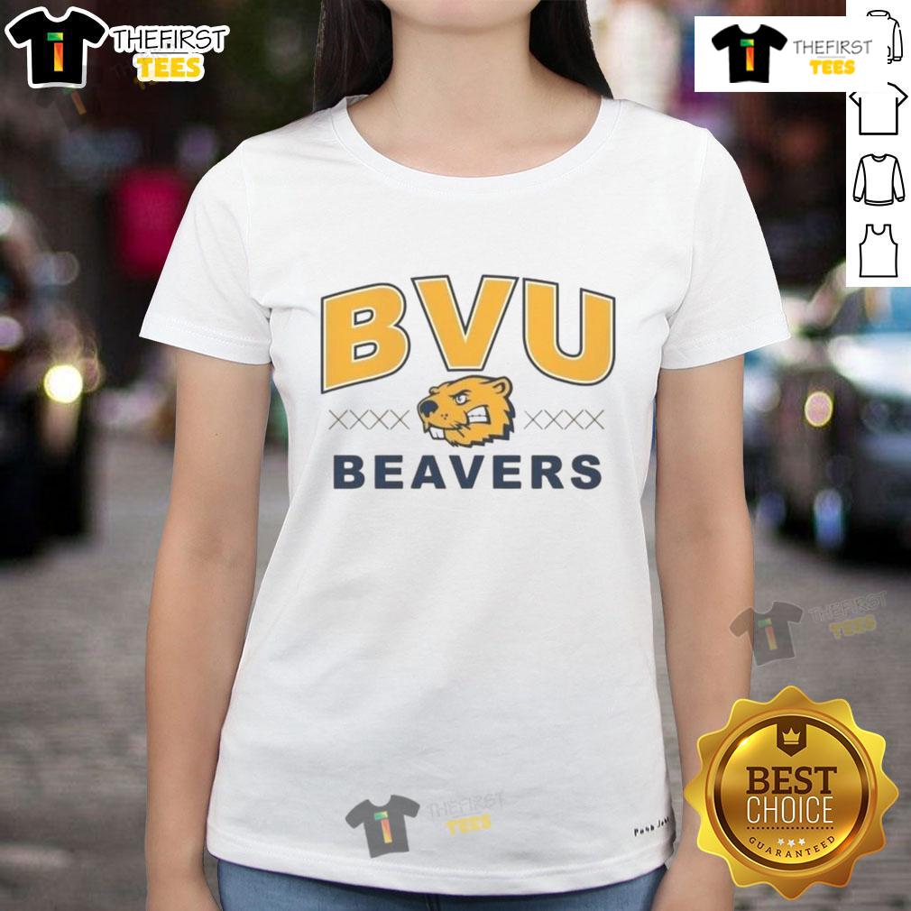 Official BVU Beaver Trax Ladies Tee featuring a stylish design and vibrant colors, perfect for BVU fans and casual wear.
