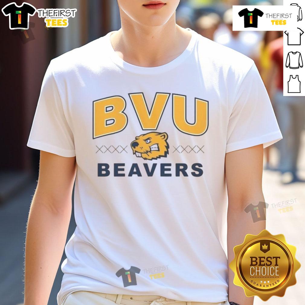 Official Bvu Beaver Trax T-Shirt featuring a stylish design and vibrant colors, perfect for fans and casual wear.