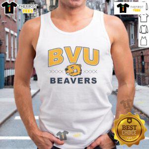 Official BVU Beaver Trax tank top featuring a stylish design and vibrant colors, perfect for casual wear.
