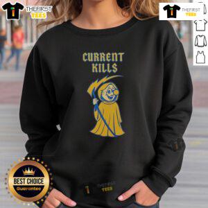 Alt Text: Official IBEW 48 Current Kills Sweatshirt - stylish and comfortable apparel for electricians and union supporters.