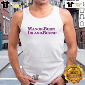 Official Manor Born Island Bound Tank Top in vibrant colors, perfect for summer adventures and casual outings.