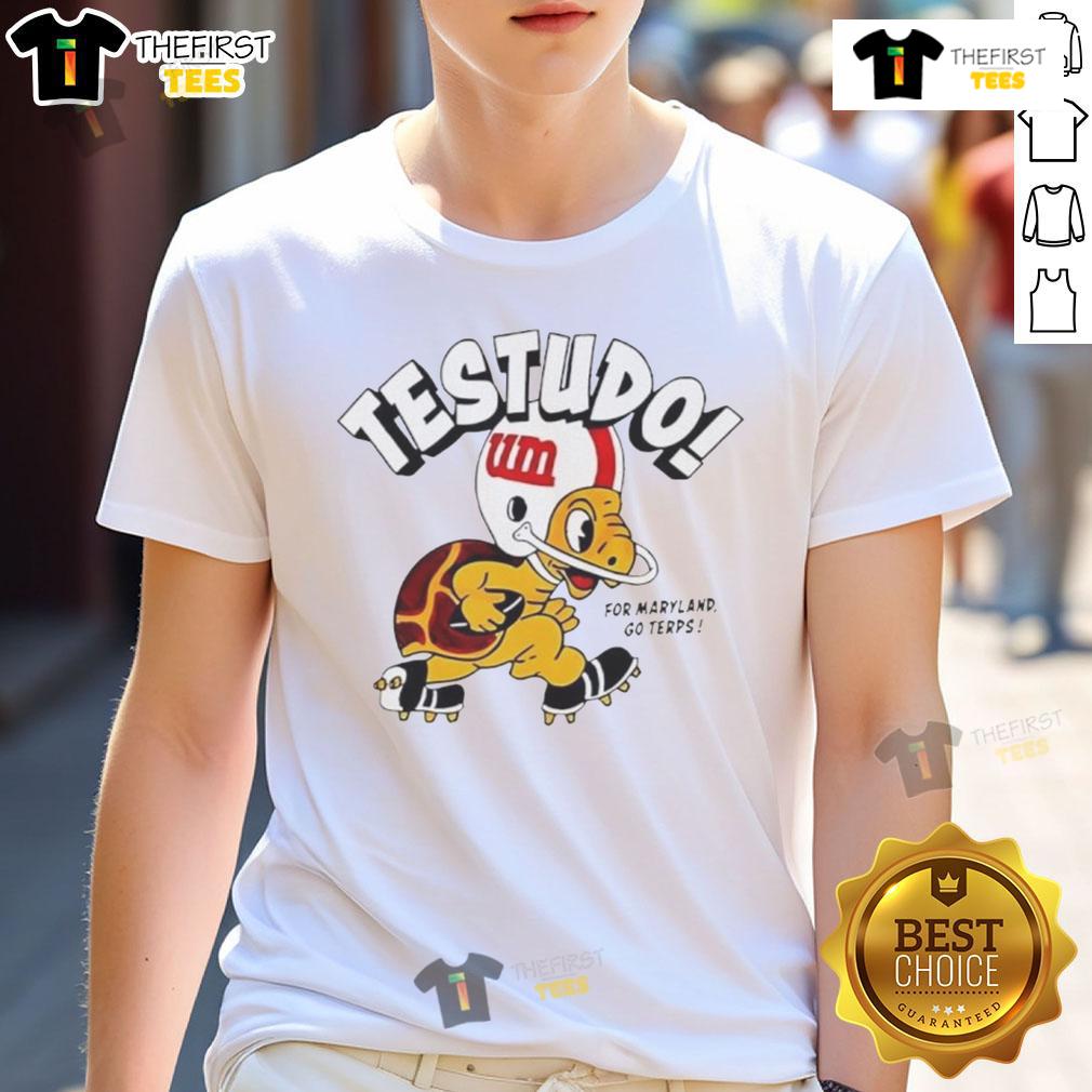 Official Maryland Testudo T-Shirt for Maryland Go Terps fans, featuring the iconic turtle logo in vibrant colors.