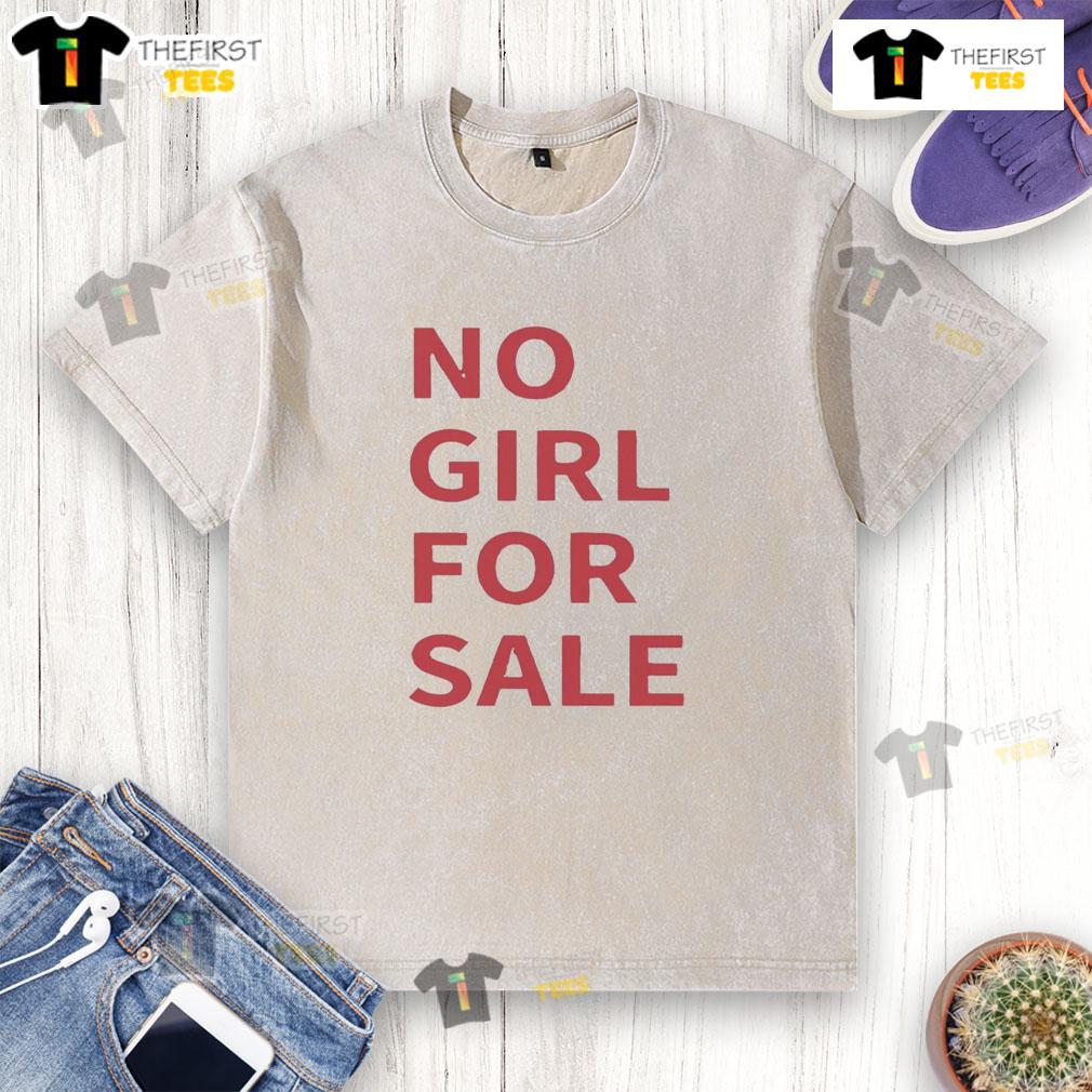 Official Nebraska No Girl For Sale Washed T-Shirt in faded style, perfect for casual wear and supporting local causes.