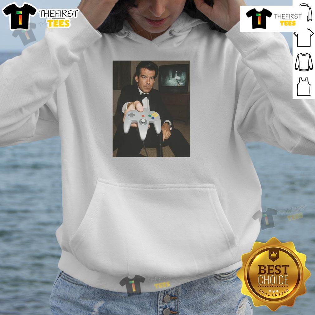 Official Pierce Brosnan Your Turn Hoodie featuring stylish design and comfortable fit, perfect for fans of the iconic actor.