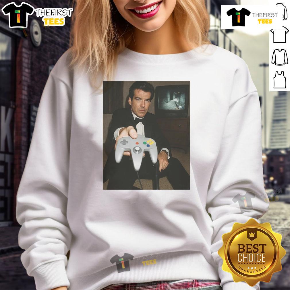 Alt Text: Official Pierce Brosnan Your Turn Sweatshirt featuring a stylish design, perfect for fans and casual wear.