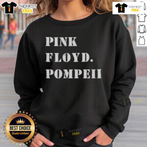 Alt Text: Official Pink Floyd Pompeii sweatshirt featuring iconic album artwork, perfect for fans of classic rock and music merch.