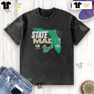 2025 Official Florida Bulls beat Florida Gators score washed T-shirt showcasing team pride and victory celebration.
