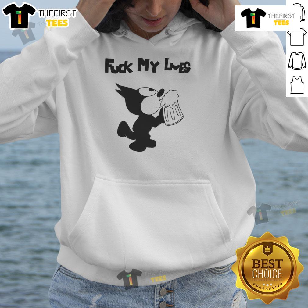 Alt Text: Stylish Original Fck My Lives Cat Hoodie featuring a playful cat graphic, perfect for cat lovers and cozy outfits.