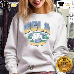 Alt Text: Original UCLA Bruins Arena Fade Sweatshirt featuring a stylish design in blue and gold, perfect for fans.