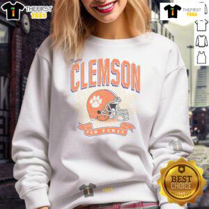 Premium Clemson Tigers Prime Play Sweatshirt featuring vibrant team colors and logo, perfect for game day wear.